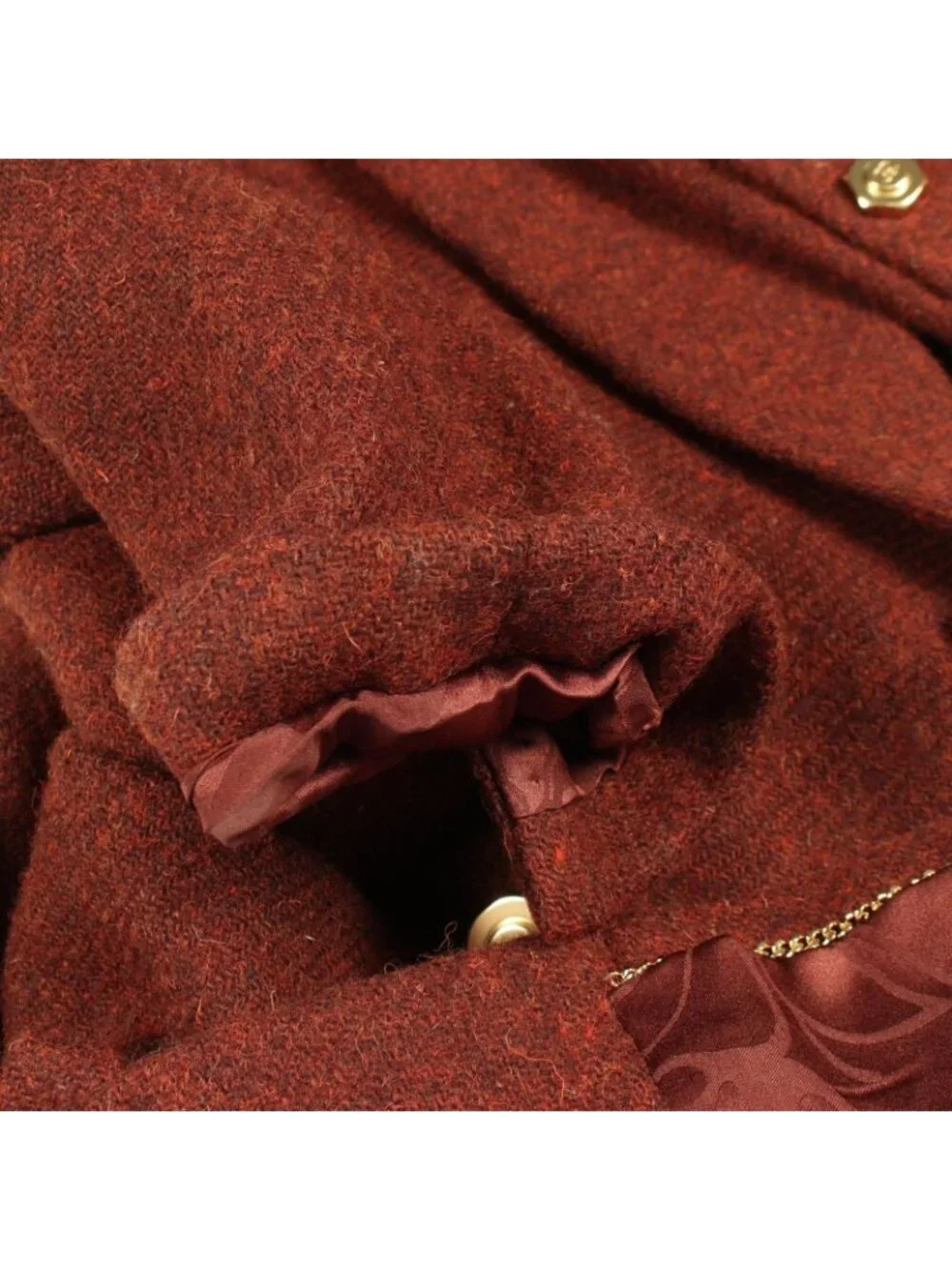 Chanel CC Logo Button Tweed Wool Jacket